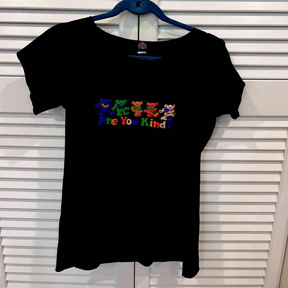 Grateful Dead T-shirt L Black Dancing Bears Are You Kind